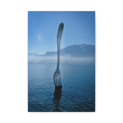 Fork In Lake Geneva Canvas Gallery Wrap