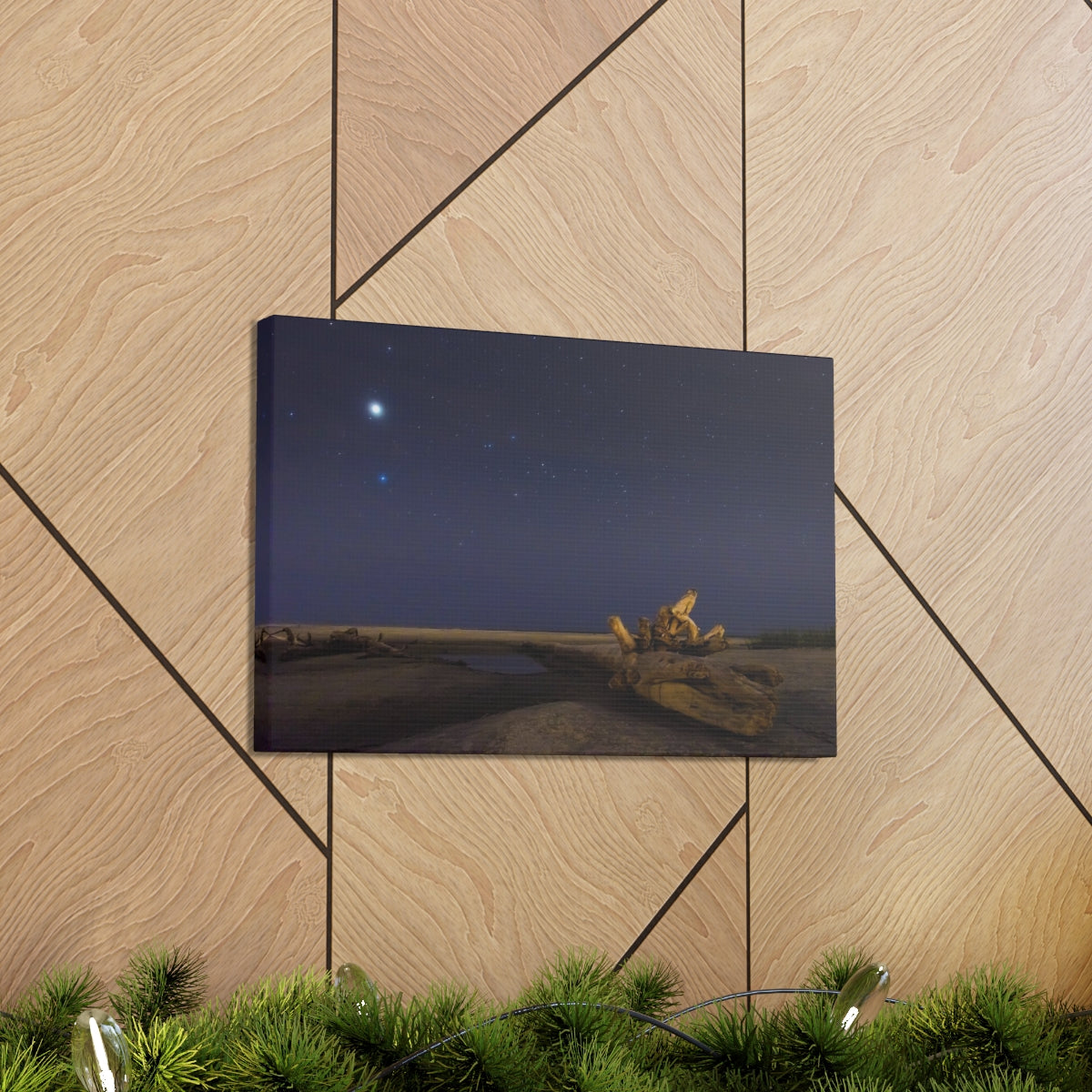 Driftwood Under the Stars Canvas Gallery Wraps