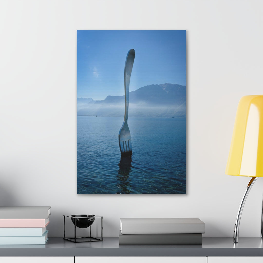 Fork In Lake Geneva Canvas Gallery Wrap