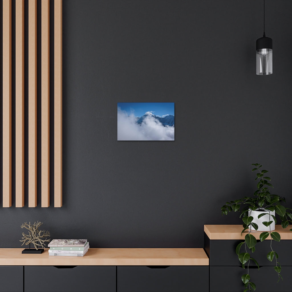 Clouds Above Schilthorn Mountain Canvas Gallery Wrap