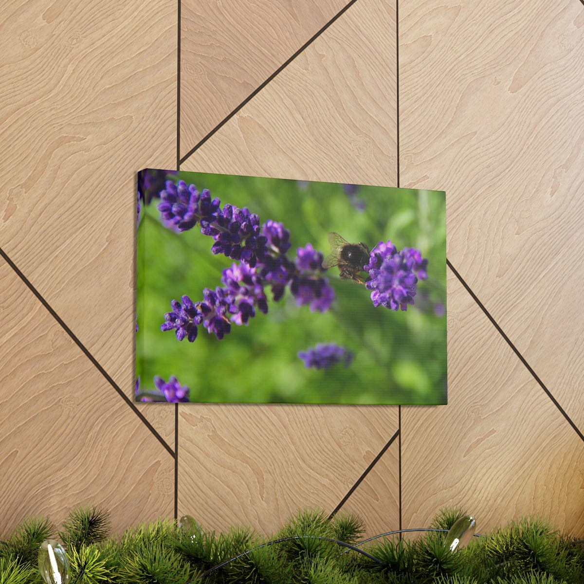 Bee on Lavender Canvas Gallery Wraps