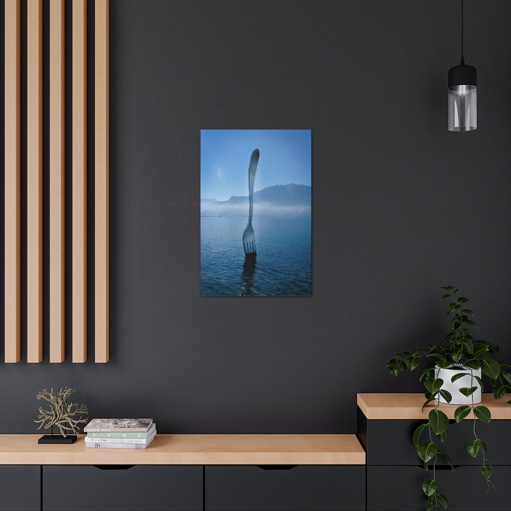 Fork In Lake Geneva Canvas Gallery Wrap