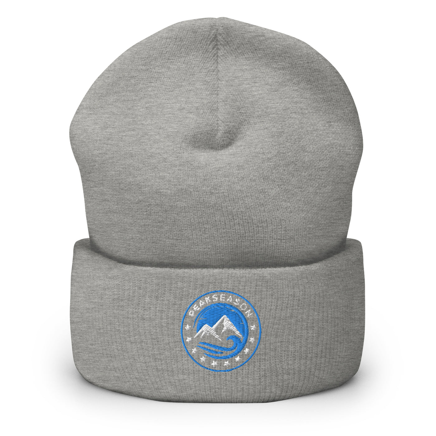 Heather Grey Cuffed Beanie (PeakSeason Circle Logo)