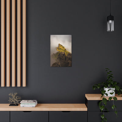 Swiss Peak Shrouded In Clouds Canvas Gallery Wraps