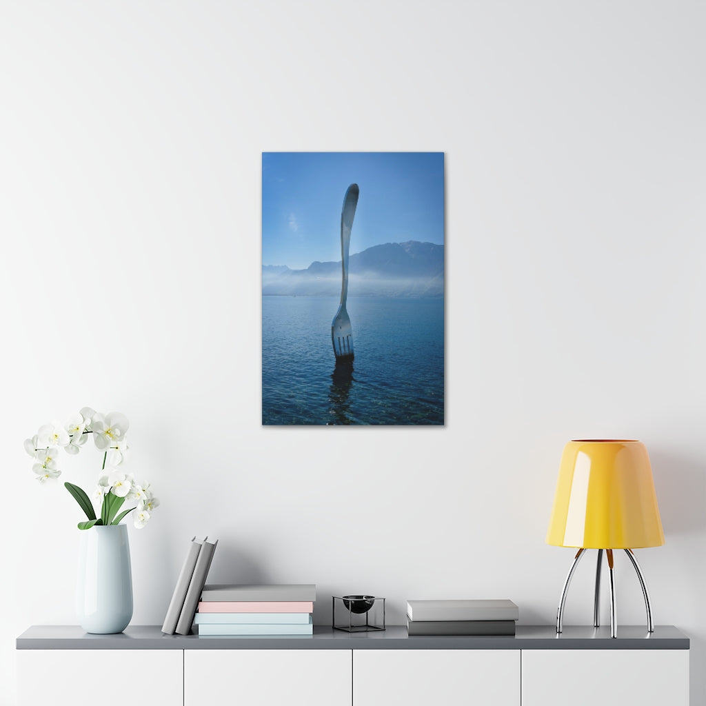 Fork In Lake Geneva Canvas Gallery Wrap