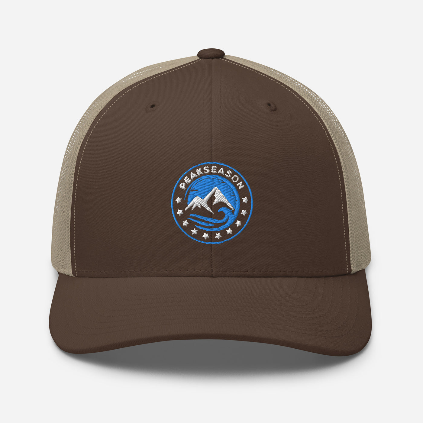 Brown Trucker Cap (PeakSeason Circle Logo)