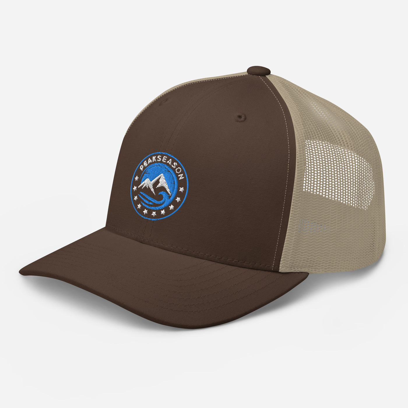 Brown Trucker Cap (PeakSeason Circle Logo)