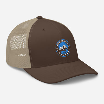 Brown Trucker Cap (PeakSeason Circle Logo)