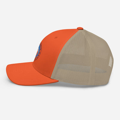 Orange Trucker Cap (PeakSeason Circle Logo)