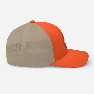 Orange Trucker Cap (PeakSeason Circle Logo)