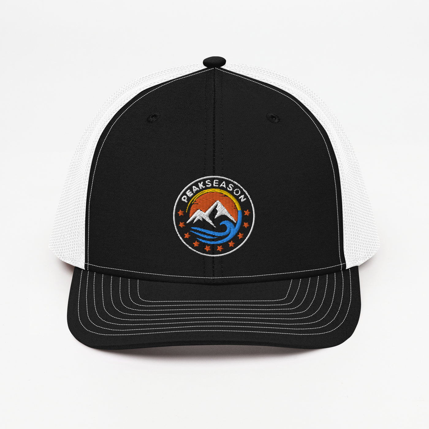 Black Trucker Cap (PeakSeason Circle Logo)