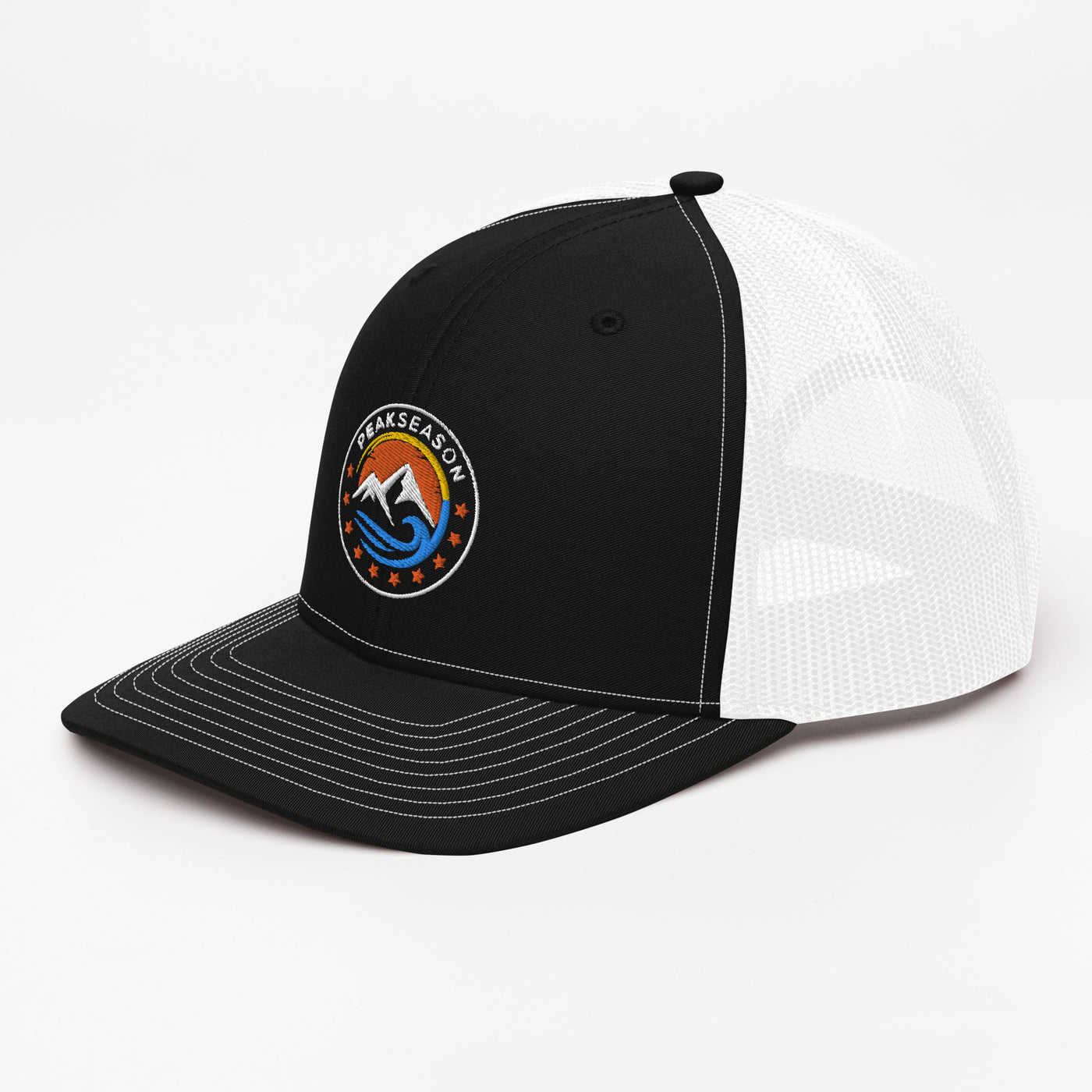 Black Trucker Cap (PeakSeason Circle Logo)