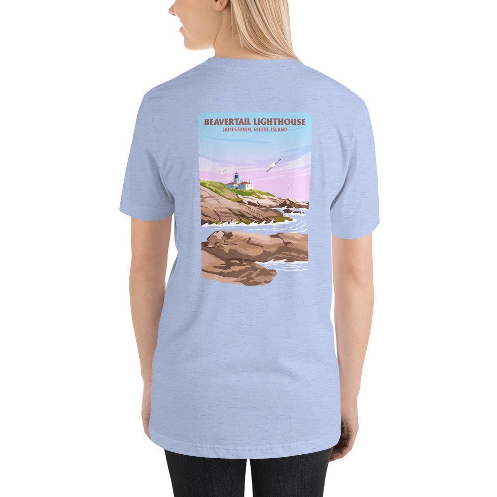 Womens t-shirt (Beavertail Lighthouse)