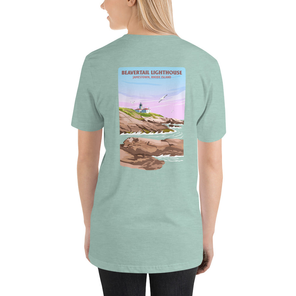 Womens t-shirt (Beavertail Lighthouse)