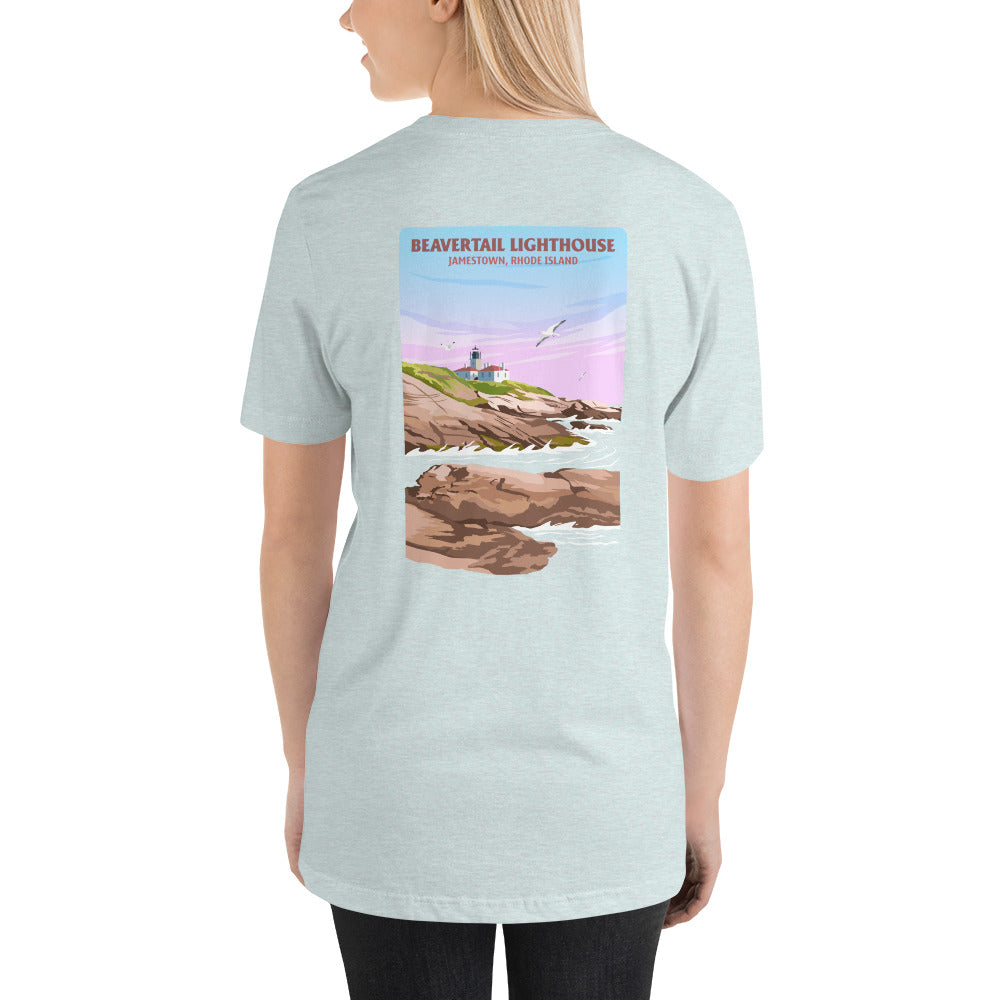 Womens t-shirt (Beavertail Lighthouse)