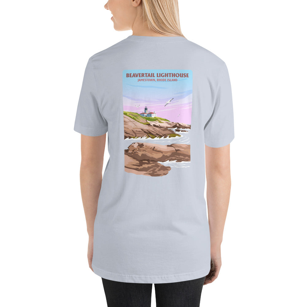 Womens t-shirt (Beavertail Lighthouse)