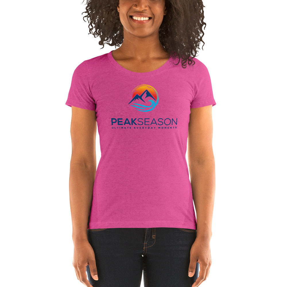 Womens short sleeve t-shirt (PeakSeason Logo)