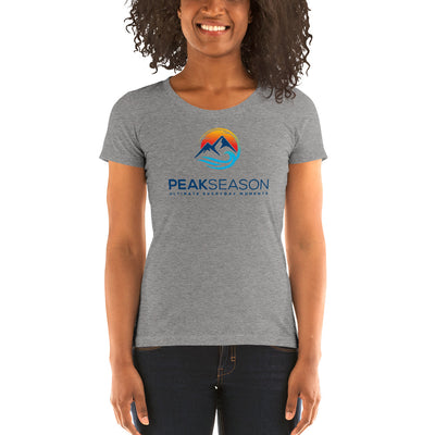 Womens short sleeve t-shirt (PeakSeason Logo)