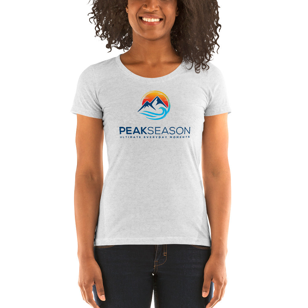 Womens short sleeve t-shirt (PeakSeason Logo)