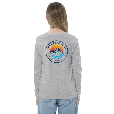 Youth Unisex long sleeve tee (PeakSeason Circle Logo)