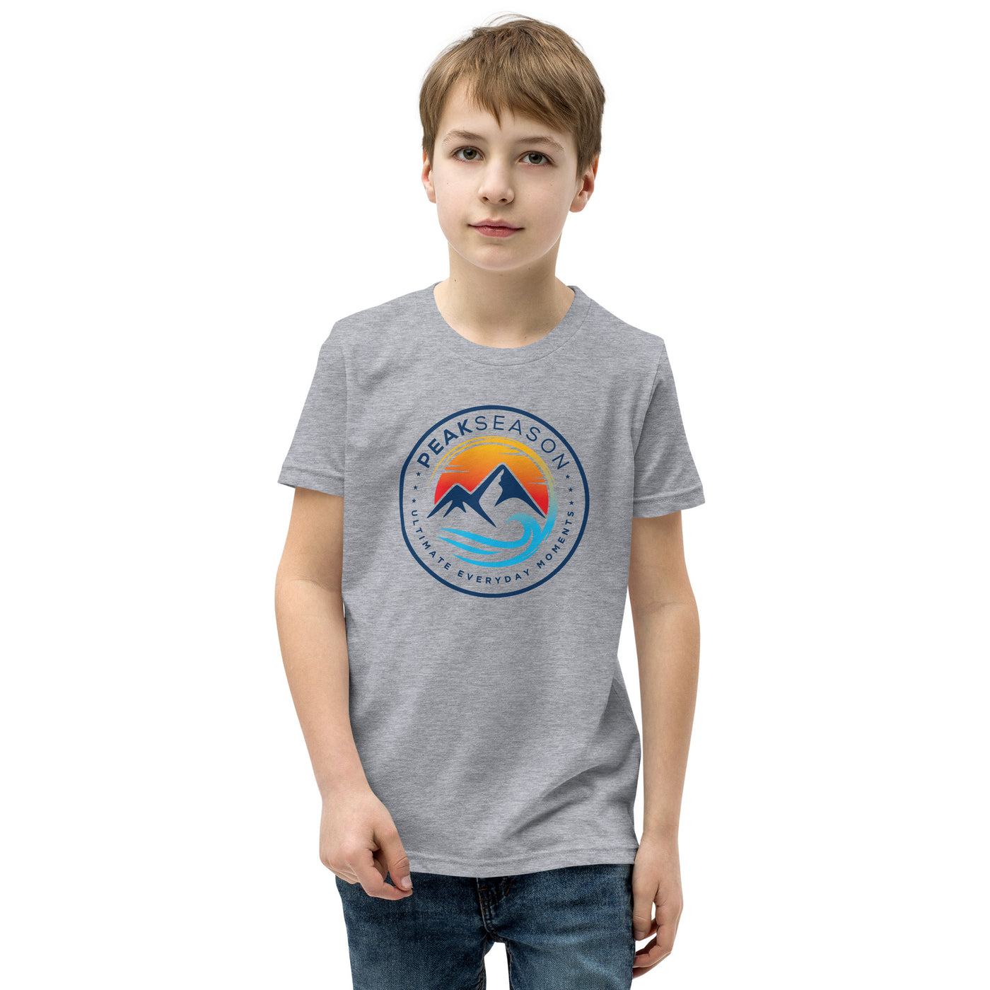 Boys Youth Short Sleeve T-Shirt (PeakSeason Circle Logo)