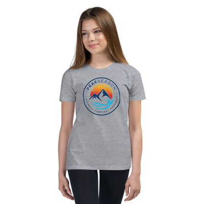 Girls Youth Short Sleeve T-Shirt (PeakSeason Circle Logo)