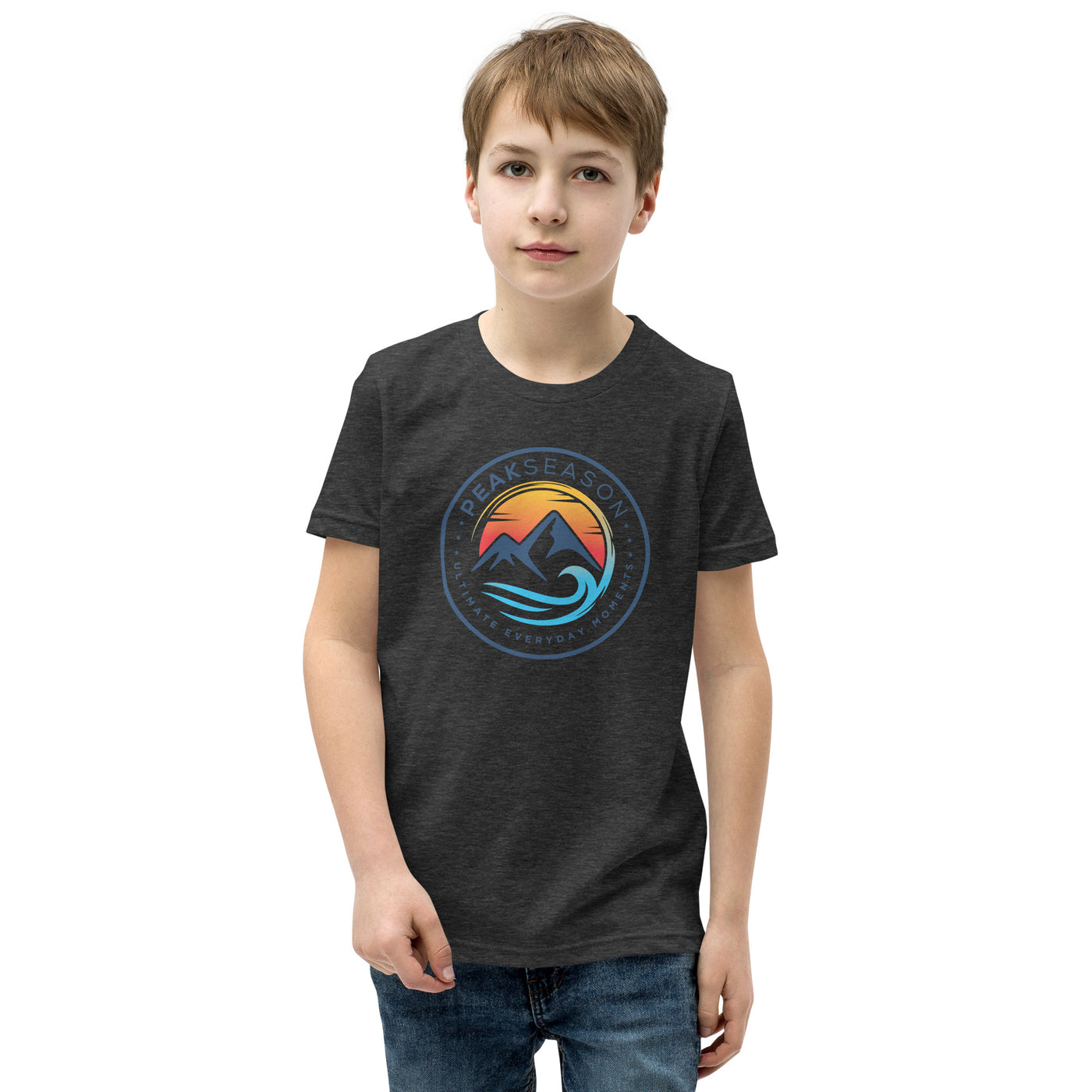 Boys Youth Short Sleeve T-Shirt (PeakSeason Circle Logo)