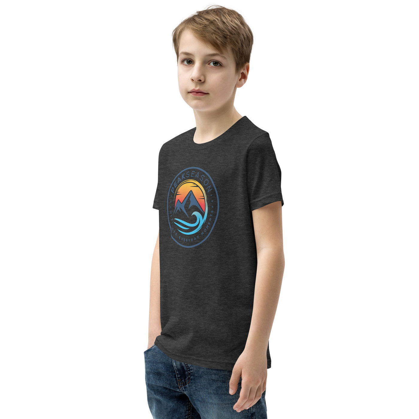 Boys Youth Short Sleeve T-Shirt (PeakSeason Circle Logo)