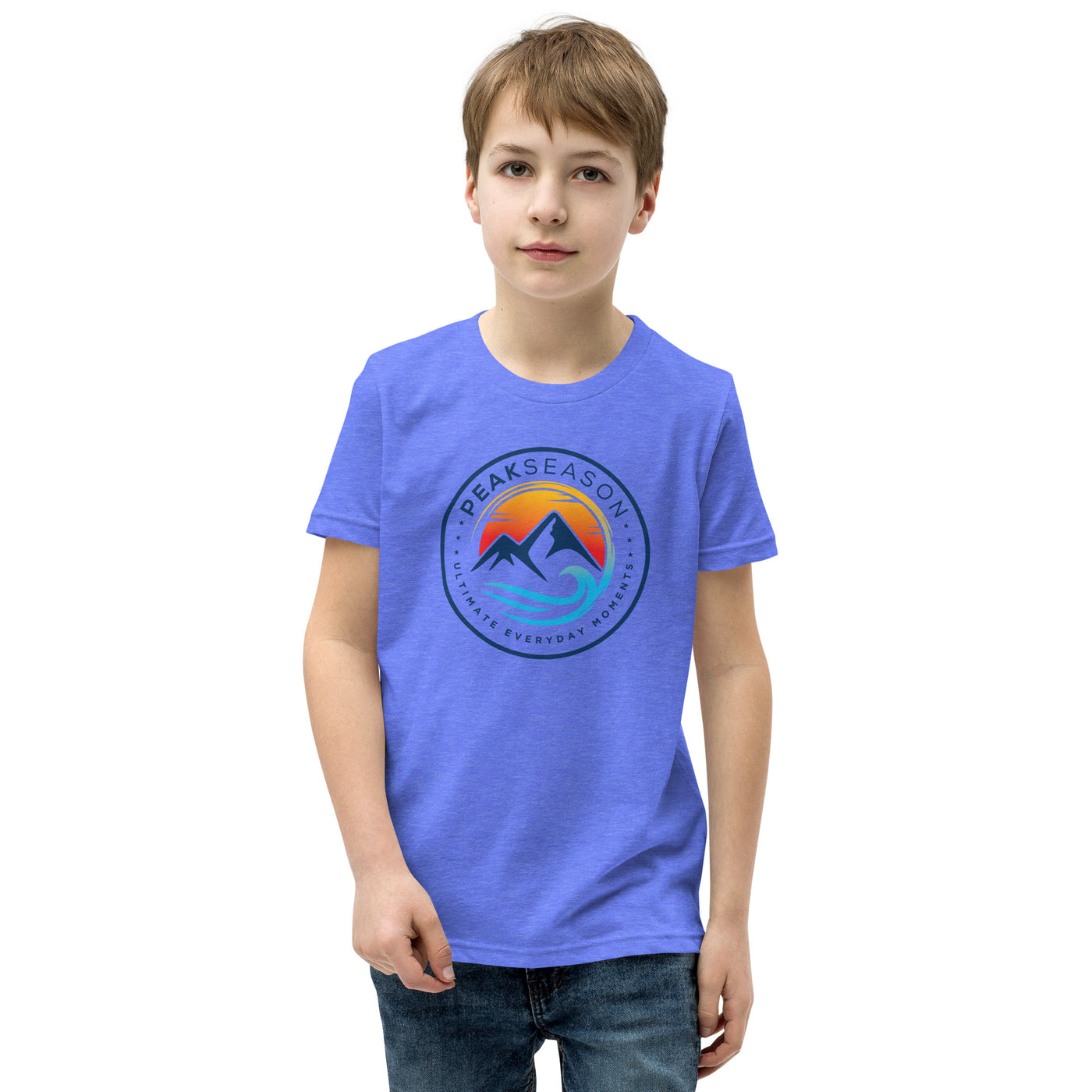 Boys Youth Short Sleeve T-Shirt (PeakSeason Circle Logo)