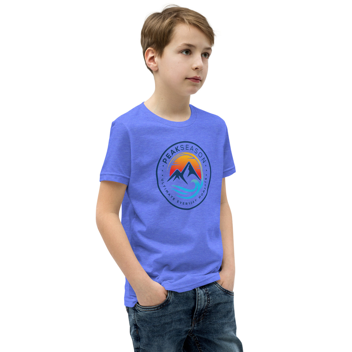 Boys Youth Short Sleeve T-Shirt (PeakSeason Circle Logo)