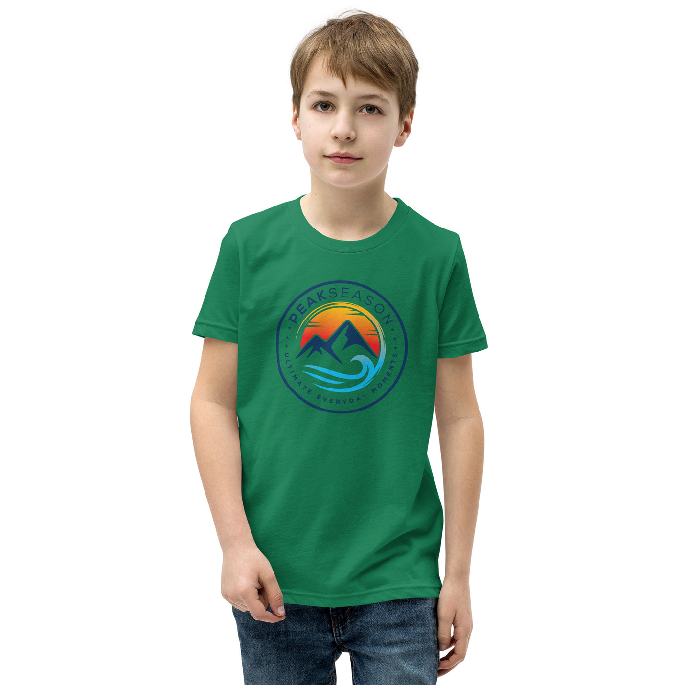 Boys Youth Short Sleeve T-Shirt (PeakSeason Circle Logo)