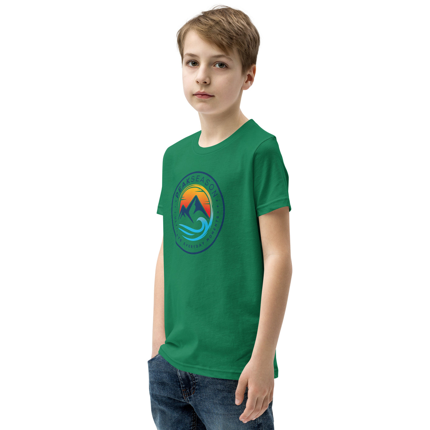 Boys Youth Short Sleeve T-Shirt (PeakSeason Circle Logo)