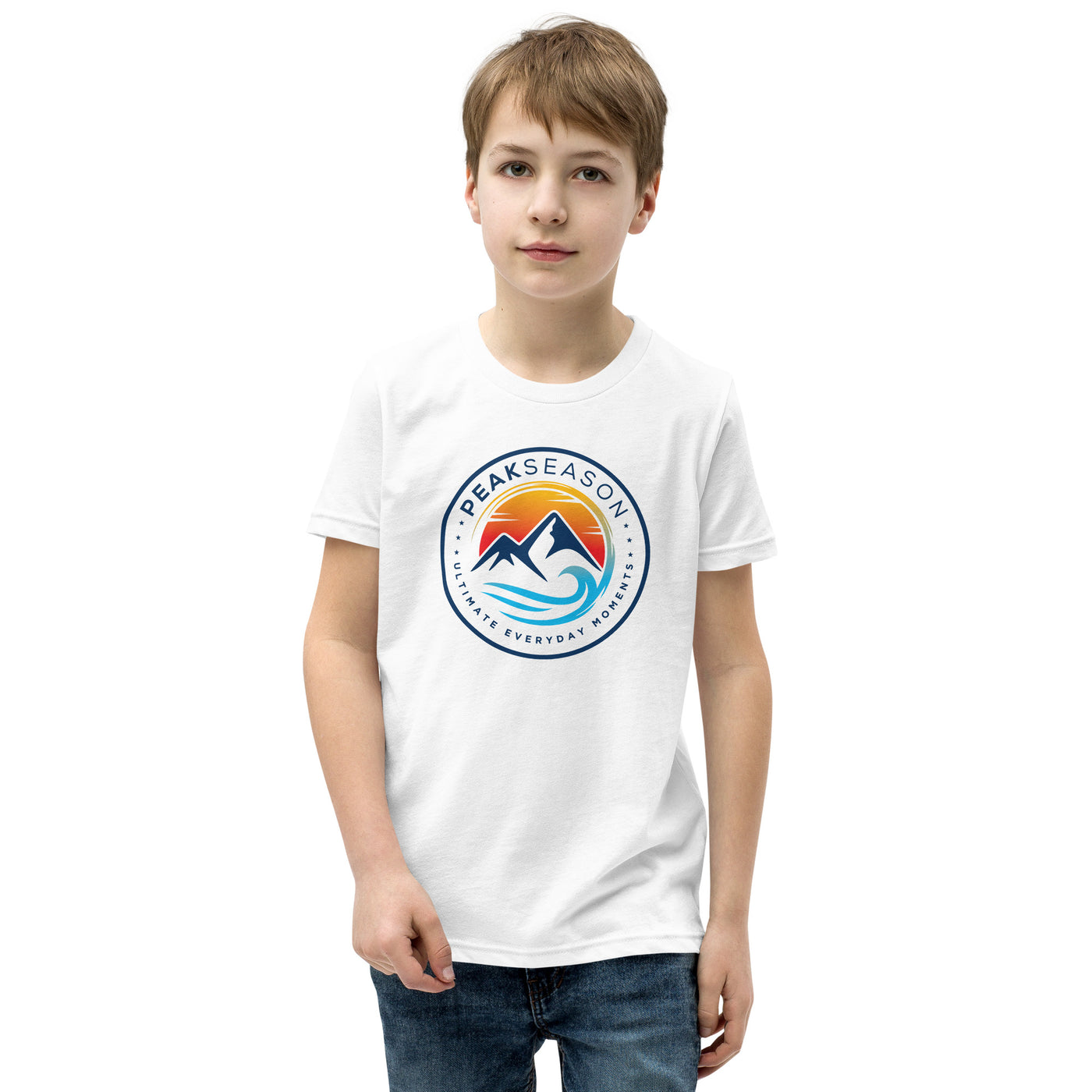 Boys Youth Short Sleeve T-Shirt (PeakSeason Circle Logo)