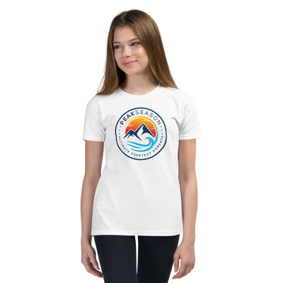 Girls Youth Short Sleeve T-Shirt (PeakSeason Circle Logo)